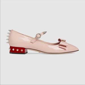 Gucci Patent Leather Ballet Shoe with Bow